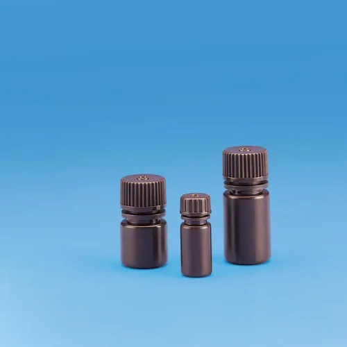 BOTTLE ROUND BOSTON NARROW MOUTH AMBER-HDPE 15ML