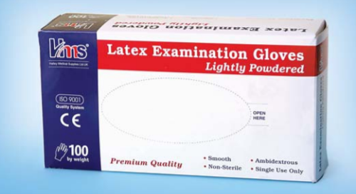 GLOVES DISPOSABLE WHITE POWDERED X LARGE- PK/ 100.