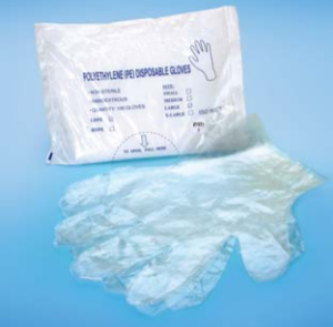 GLOVES POLYTHENE LARGE