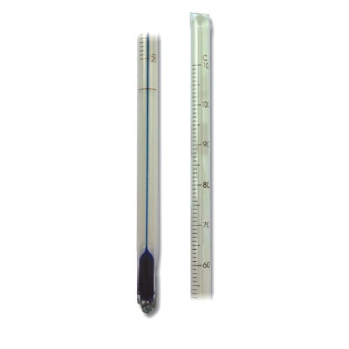 LAB THERMOMETER -10 TO 50 C , 305MM BREAKSAFE PVC COATEDTOTAL IMMersion