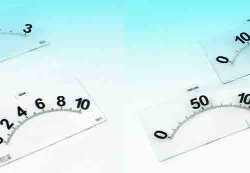 Scales for Multimeter demo II, transparent, set of 8