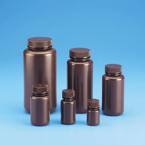 BOTTLE ROUND BOSTON WIDE MOUTH AMBER-HDPE 60ML