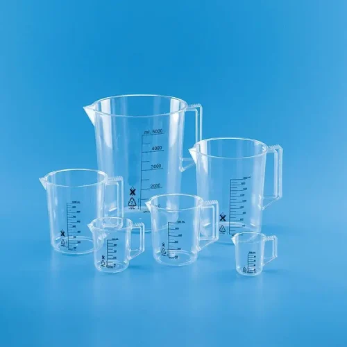 BEAKER WITH HANDLE LOW FORM PMP, 250ML