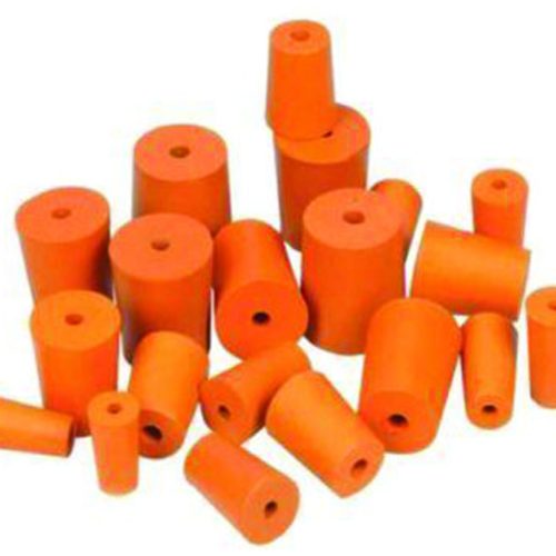 STOPPER RUBBER ONE HOLE, PK OF 50 PCS
