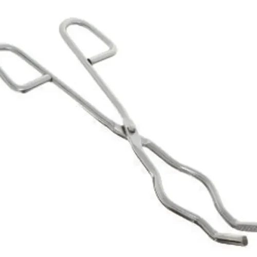 CRUCIBLE TONGS WITH BOW, BLACKENED STEEL 15CM LENGTH