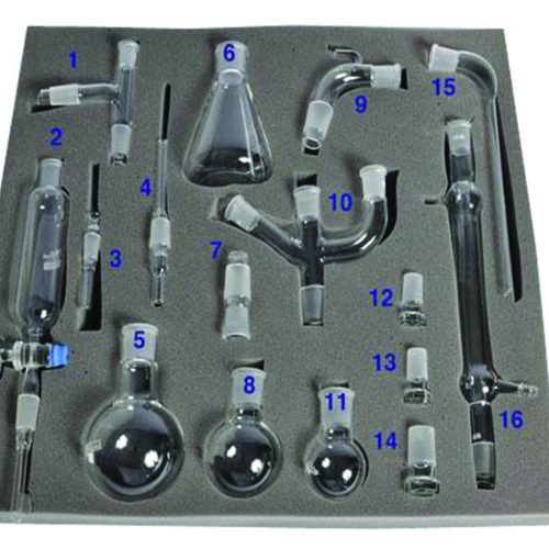 ORGANIC CHEMISTRY GLASSWARE KIT 16PCS