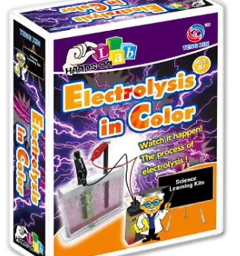 SCIENTIFIC EXPERIMENTS, ELECTROLYSIS IN COLOR