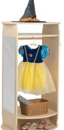 Kids Wooden Dress-Up Trolley