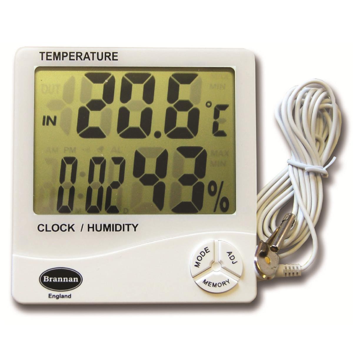 MAX MIN THERMO&HYGROMETER ELECTRONIC JUMBO