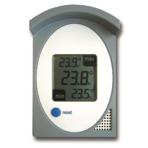 MAX MIN THERMOMETER DIGITAL WATERPROOF BOXED GREY