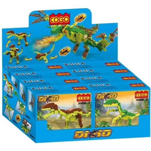 EDUCATIONAL GAMES 8 Asstd DINosaur BLOCKS