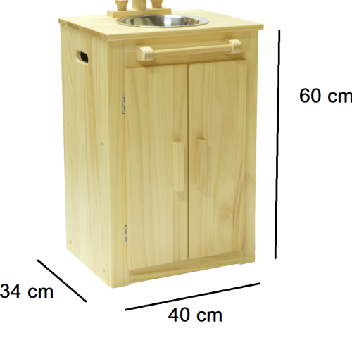Kids Wooden Play Sink