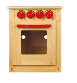 Kids Wooden Stove 4-Burner