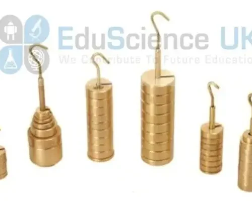SLOTTED WEIGHT SET OF MASSES AND HANGER, 1000GM