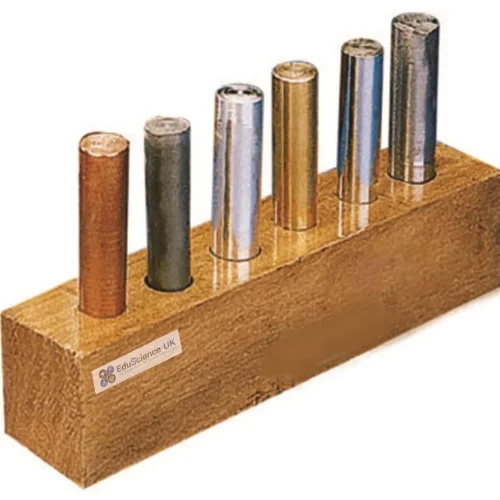 SPECIFIC HEAT CYLINDERS SET OF 6. EQUAL IN SIZE: SIZES AVAILABLE : 40 X 10MM.