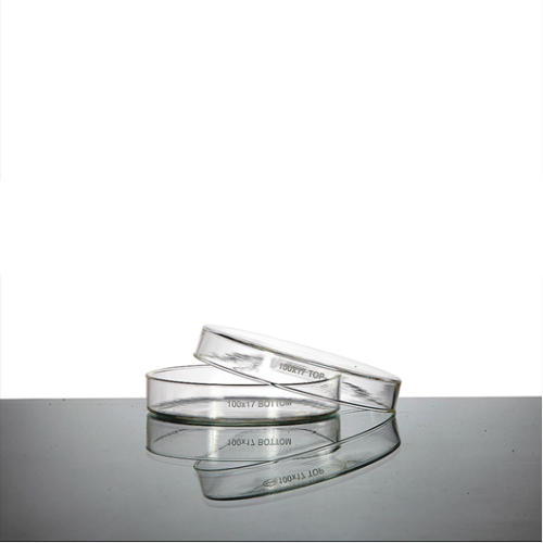 PETRI DISH, BORO 3.3 GLASS , OD 100MM, HEIGHT 17MM