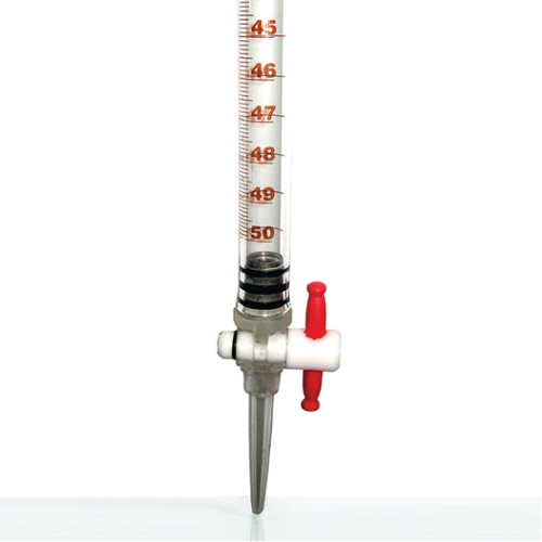 BURETTE CLASS B WITH AMBER GRADUATION 25 ML