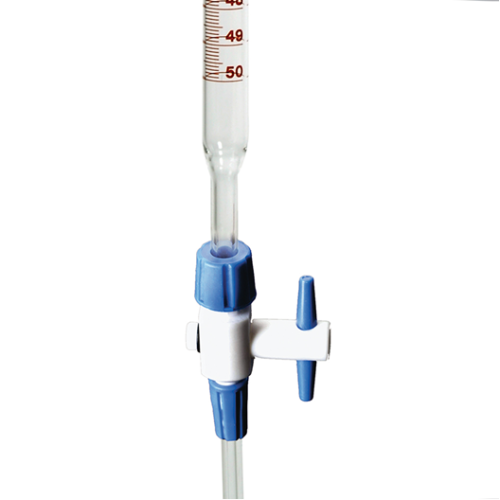 BURETTE CLEAR GLASS WITH DETACHABLE PTFE KEY STOPCOCK 25ML CLASS B