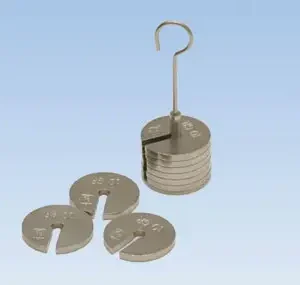 SLOTTED WEIGHT SET OF MASSES AND HANGER, 100GM