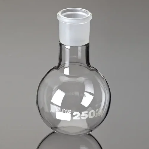 QUICKFIT FLASK ROUND BOTTOM, SHORT NECK - 25ML - 14/23