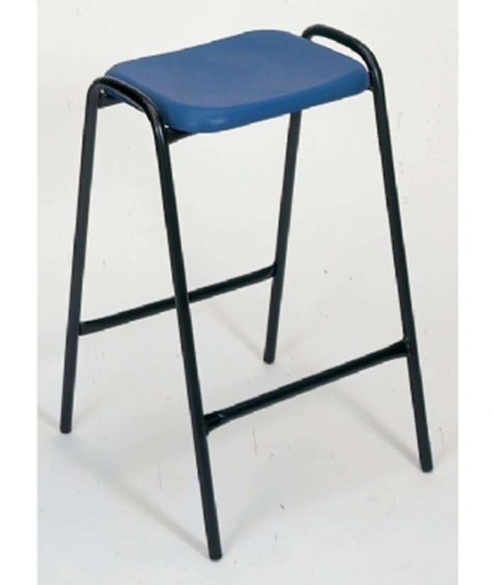LAB STOOL STACKING PP SEAT