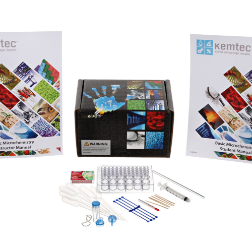 BASIC MICROCHEMISTRY, SINGLE KIT, FIVE EXPERIMENTS