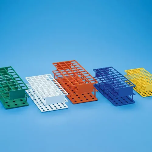 TEST TUBE RACK BLUE RE-ENFORCED NYLON, 13MM
